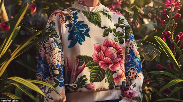 Pull fleuri : confort et style en toute saison